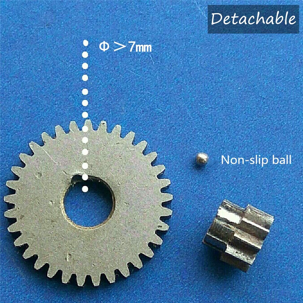 YINGJUN 10T-33T Double Gears 4mm Hole 0.7M Reduction Variable Duplex Gear A11 for RC Cars, Robotics, and DIY Projects (Hole Diameter: 4mm, Teeth: 10-33)