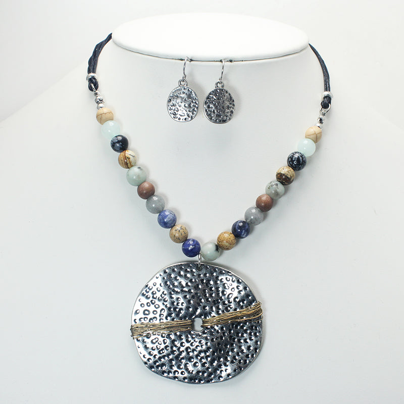 Elegant Beaded Necklace Set for Women - Handmade Boho Jewelry for Casual & Party Wear - Perfect Gift for Her