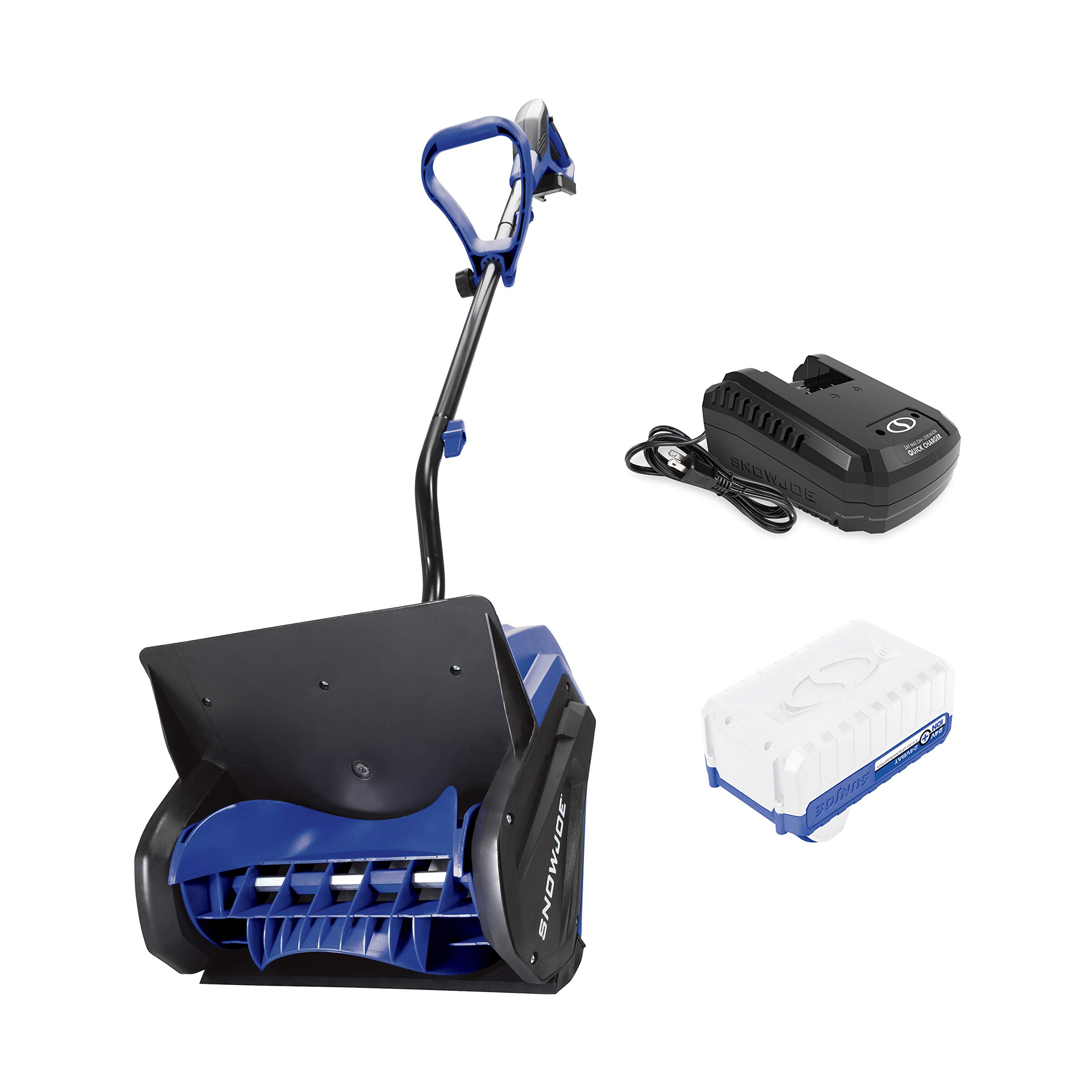 Snow Joe 24V-SS13 24-Volt 13-Inch Cordless Snow Shovel with 4-Ah Battery & Quick Charger - Lightweight Electric Snow Removal for Driveways, Walkways & Decks