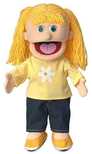 Maia Small 36 cm Hand Puppet - Soft Plush Animal Puppet for Kids, Interactive Storytelling Toy for Children's Theater & Classroom Activities (Code 4)