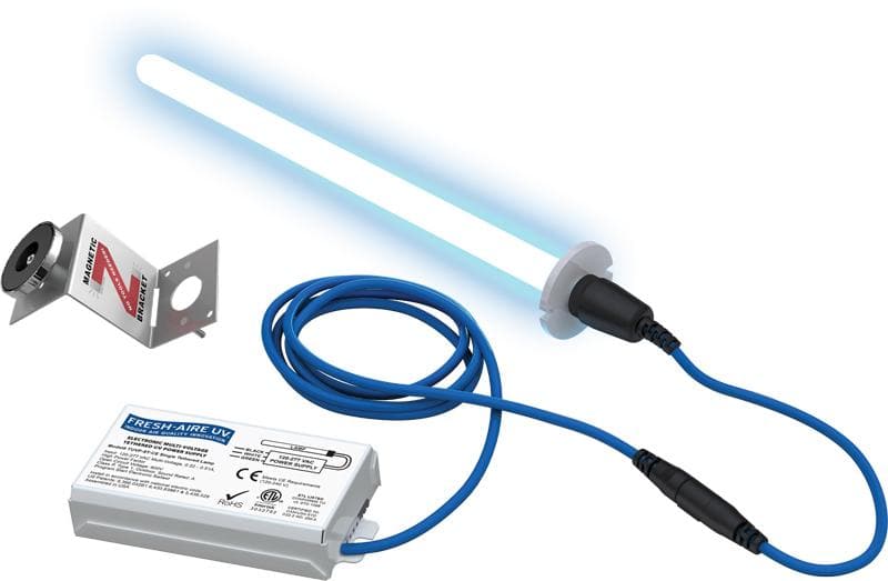 Fresh Aire Blue Tube TUV BTST2 UV Light Air Purifier - Eliminates Germs & Odors for Home, Office & HVAC Systems