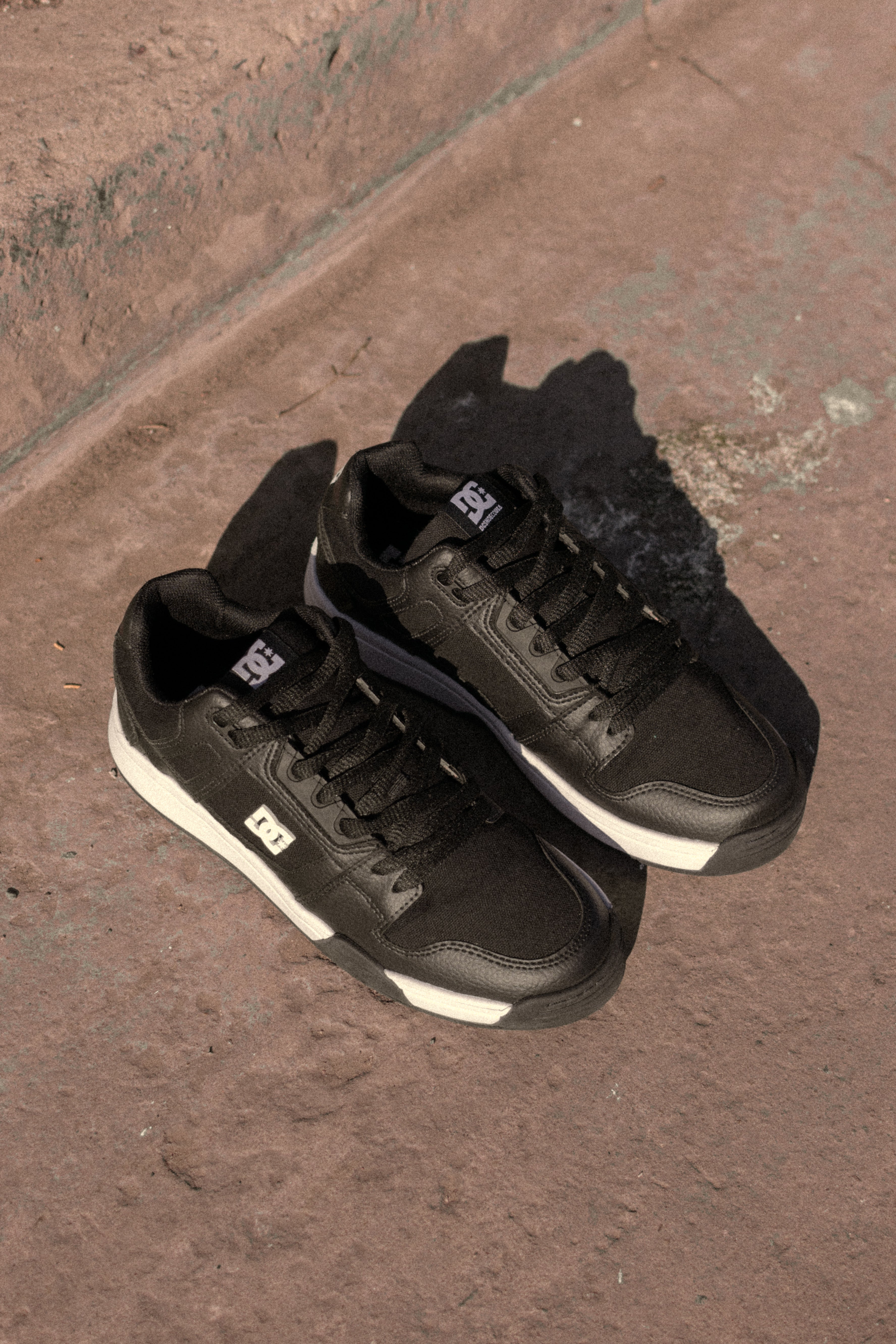 DC Stag Lite RS Skate Shoes for Men - Black | Comfortable & Durable Sneakers for Skateboarding, Streetwear & Casual Wear