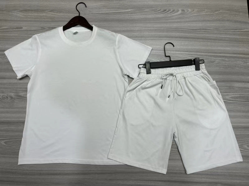 Men's Casual Short Sleeve T-Shirt & Athletic Shorts Set - Comfortable Summer Outfit for Gym, Running, Travel and Daily Wear