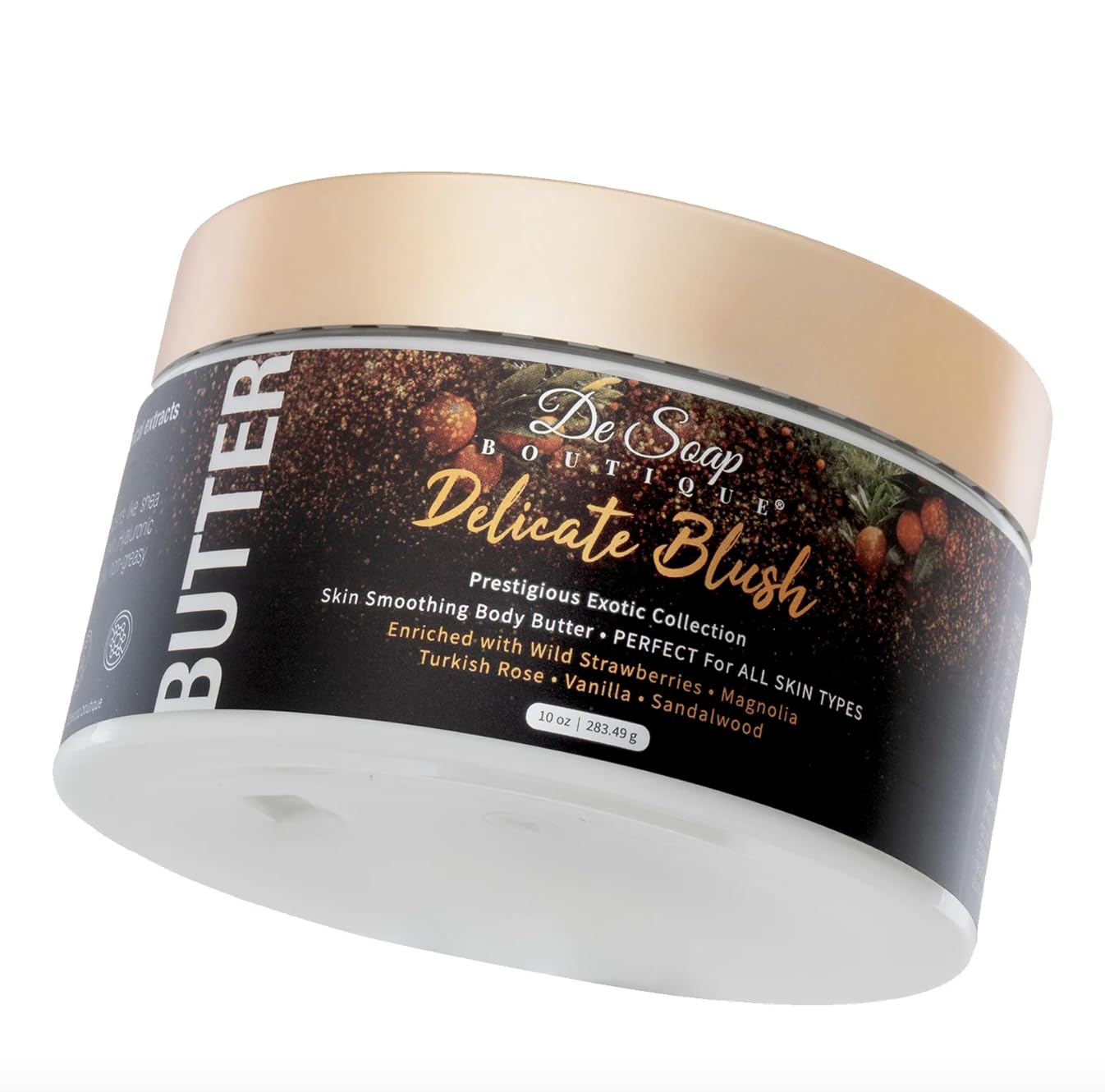 Luxurious Nourishing Body Butter for Women - Soothing & Moisturizing Delicate Blush Scent | Perfect for Dry Skin Care & Relaxing Spa Nights at Home