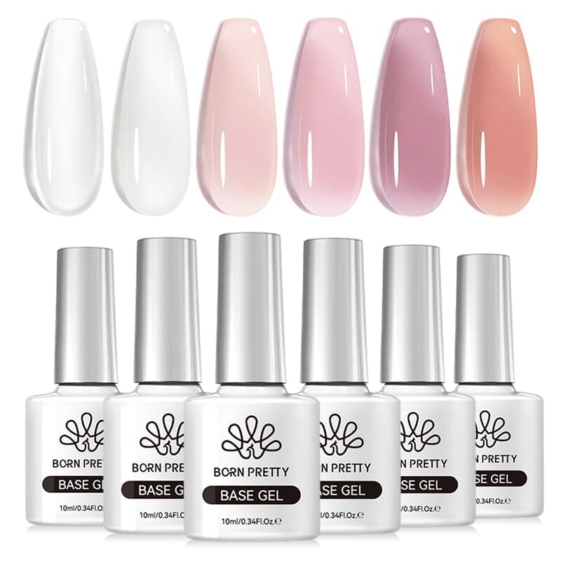10ml Fiber Rubber Base Gel - Strong Nail Extension & Repair Kit for Salon & Home Manicures | DIY Nail Art & Professional Nail Enhancement