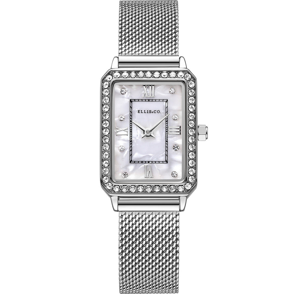 Ellis & Co Women's Watch - Elegant Ladies Wristwatch with Stainless Steel Band, Water Resistant & Date Display - Perfect for Office, Party & Everyday Wear