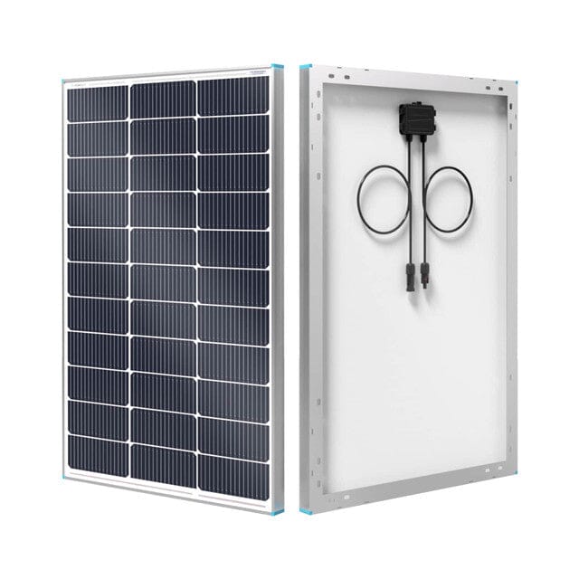 Renogy 16BB N-Type 100 Watt Solar Panel for RV, Boat, Off-Grid Power - High Efficiency Monocrystalline Solar Panel with MC4 Connectors