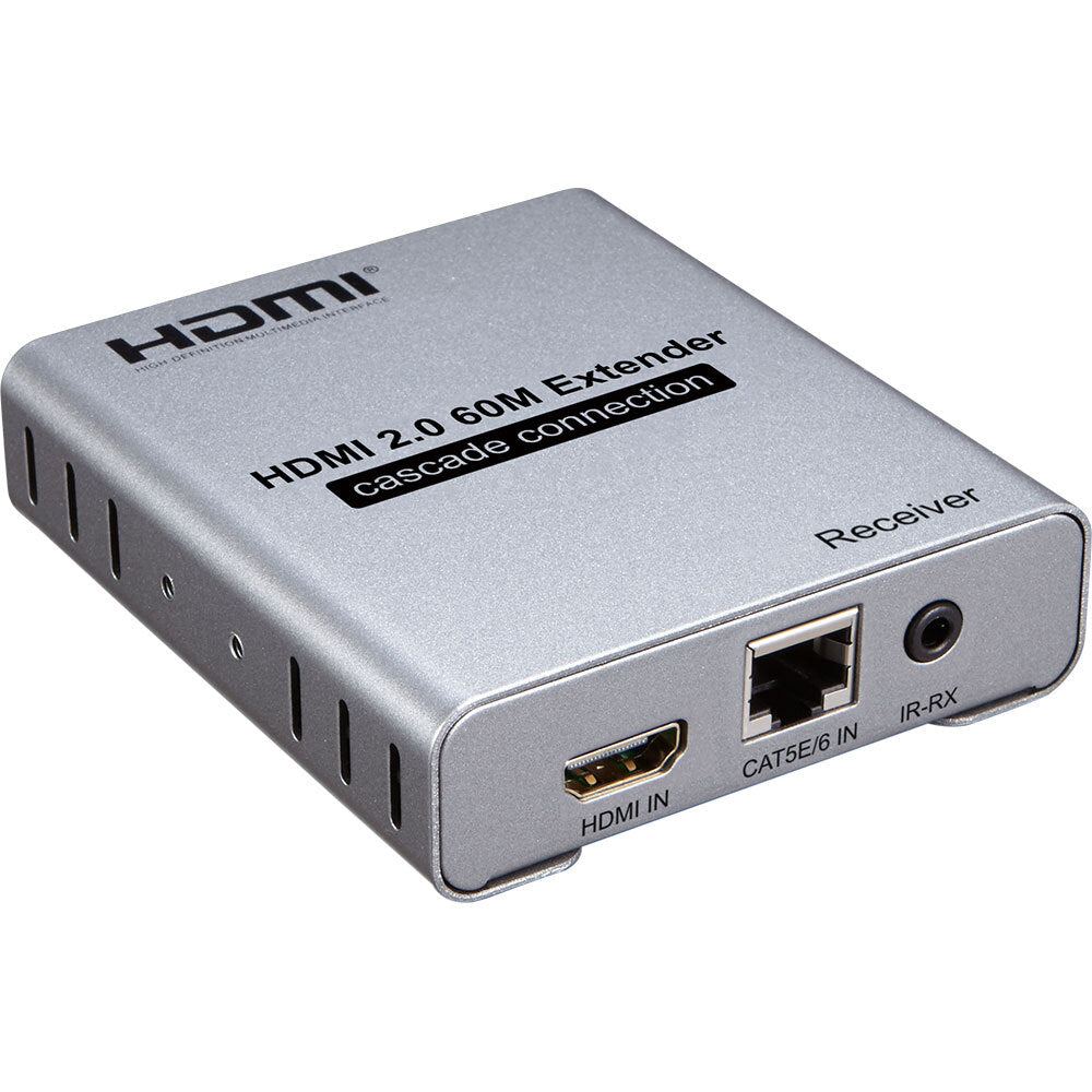 4K HDMI Extender 60Hz HDCP 2.2, 60M HDMI 2.0 Repeater Booster - Perfect for Home Theater, Gaming & Long-Distance Signal Transmission
