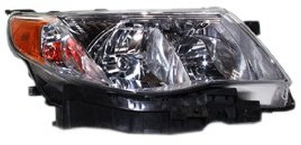 TYC Right Headlight Assembly Compatible with 2009-2013 Subaru Forester - Replacement Headlamp with Halogen Bulbs for Improved Night Visibility | Perfect for Off-Roading, Camping & Daily Driving