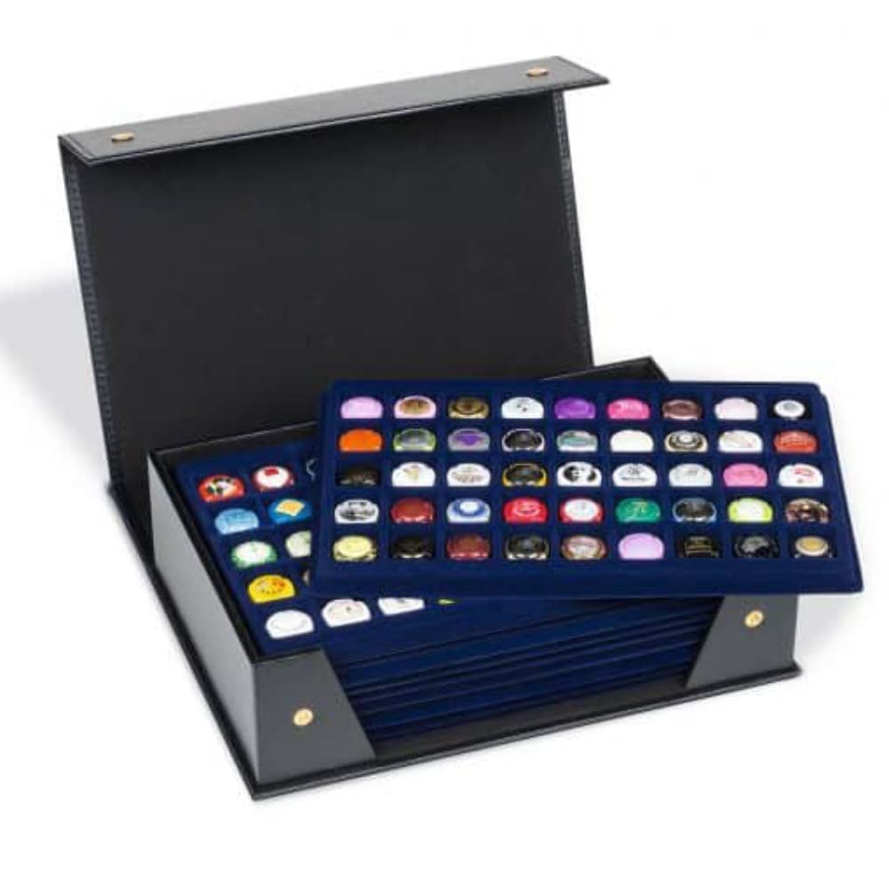Tablo Presentation Case - Empty Black Storage for 10 L-Size Trays | Perfect for Office Supplies, School Projects & Professional Organizers