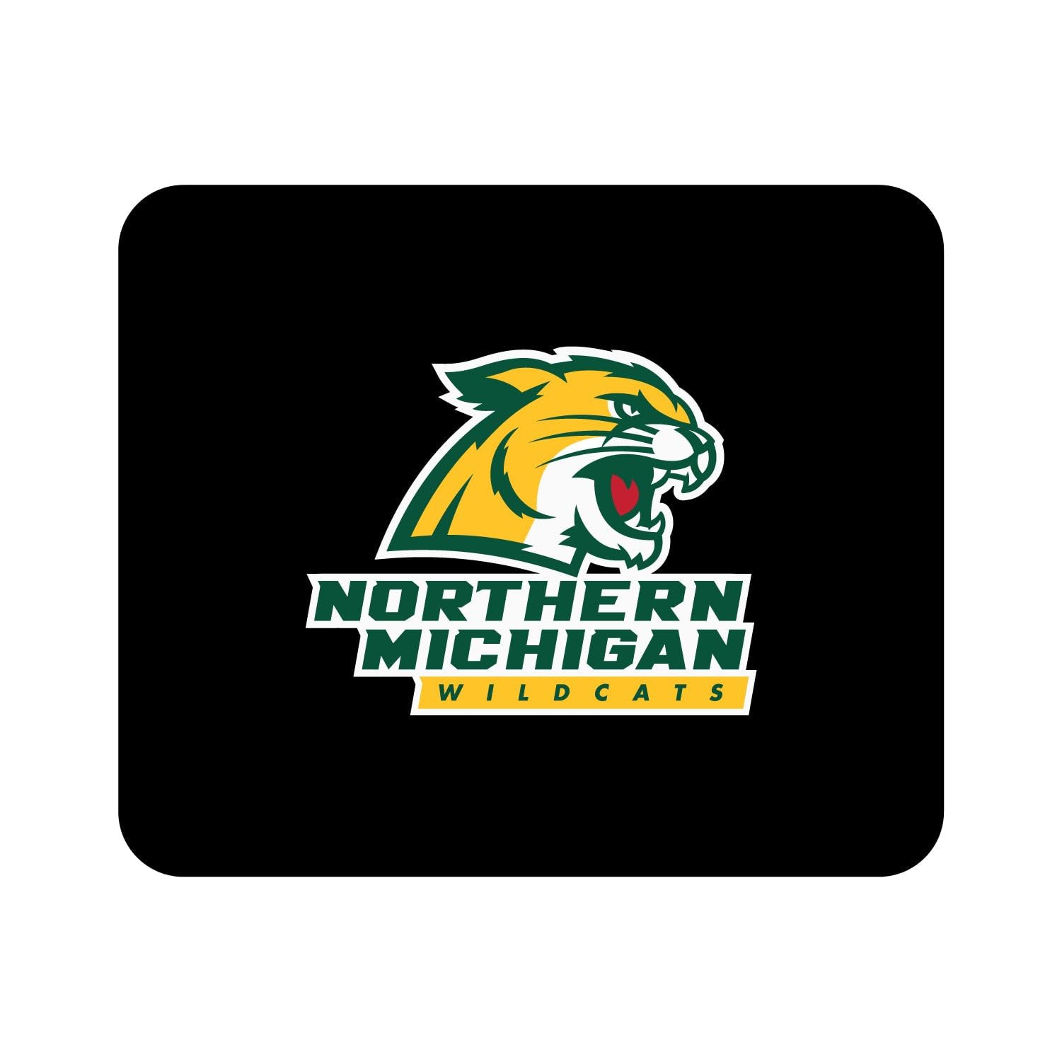 Premium Non-Slip Mouse Pad with Northern Michigan University Logo - Classic Green Fabric Gaming & Office Desk Mat for Computer, Laptop, Workstation (Home, Office, Gaming Setup Accessory)