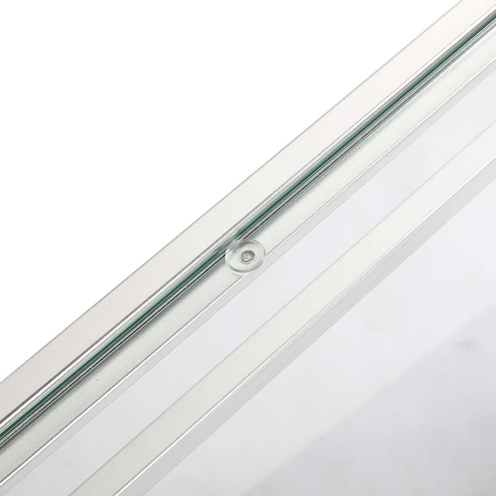 Modern Glass Console Table with Shelf - 40