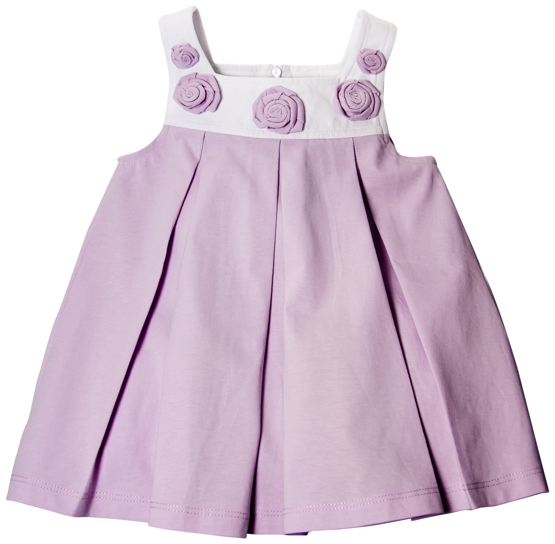 Lilac Rose Petal Sleeveless Dress for Baby Girls 12-18 Months - Perfect for Birthday Parties, Photo Shoots & Special Occasions