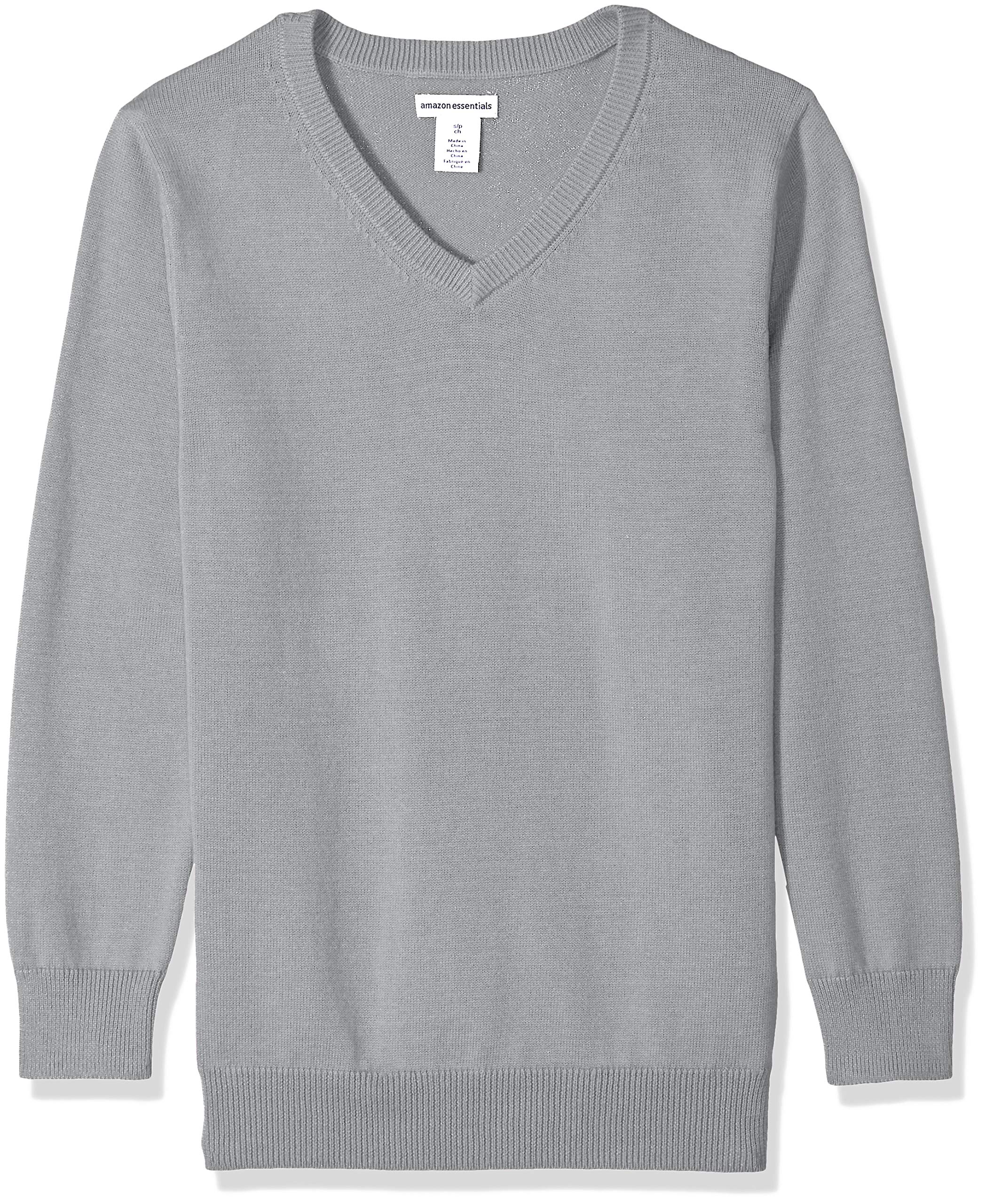 Amazon Essentials Boys' Uniform Cotton V-Neck Sweater - Comfortable School Wear for Kids | Perfect for Classroom, Choir & Formal Occasions