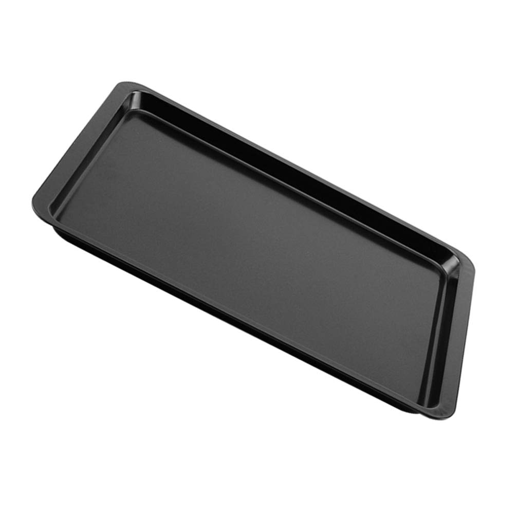 1pc Hemoton Nonstick Baking Pan - Stainless Steel Cookie Tray, Pizza Pan & BBQ Grill Plate for Oven, Desserts, Pizza Serving & Outdoor Cooking | Durable Bakeware for Home & Commercial Use