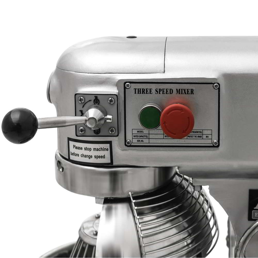 15L Commercial Planetary Dough Mixer - Heavy Duty Food Mixer for Bread, Pizza, Cookies - Perfect for Bakeries, Restaurants & Home Baking