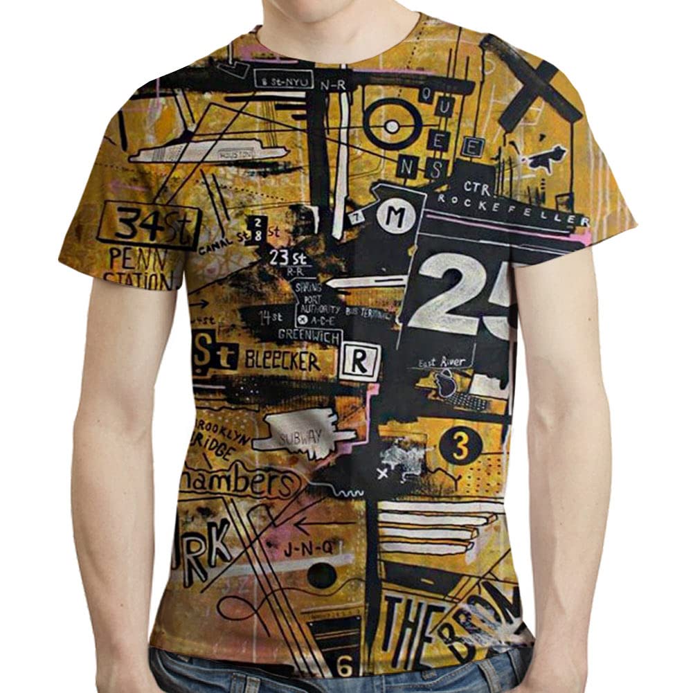 Gecaitez Men's 3D Printed T-Shirt - Cool Graphic Design Casual Tee for Men | Perfect for Streetwear, Gym & Everyday Outfits