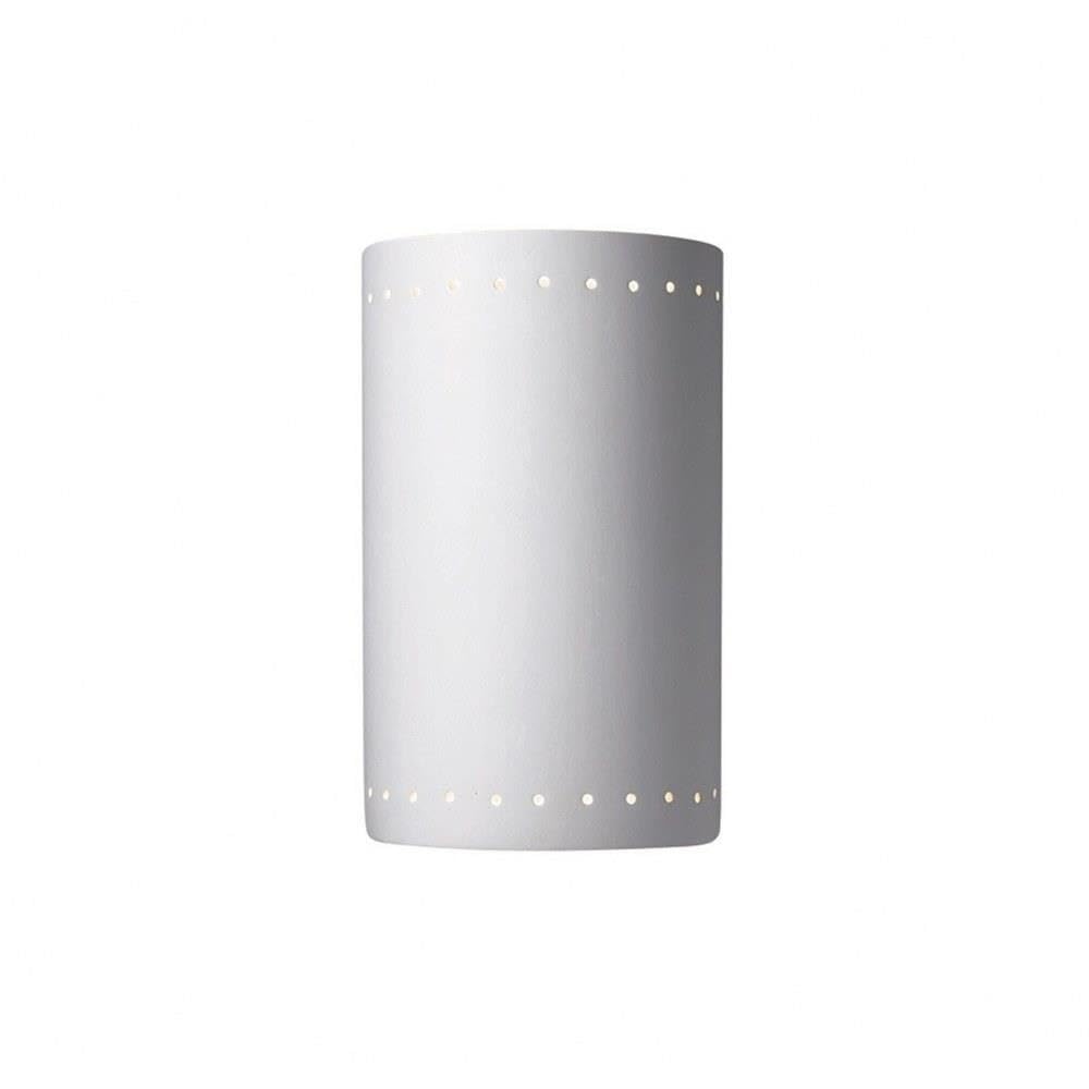 Justice Design Group Ambiance Collection 2-Light Wall Sconce - Bisque Finish - Elegant Wall Lighting for Bedroom, Living Room & Hallway