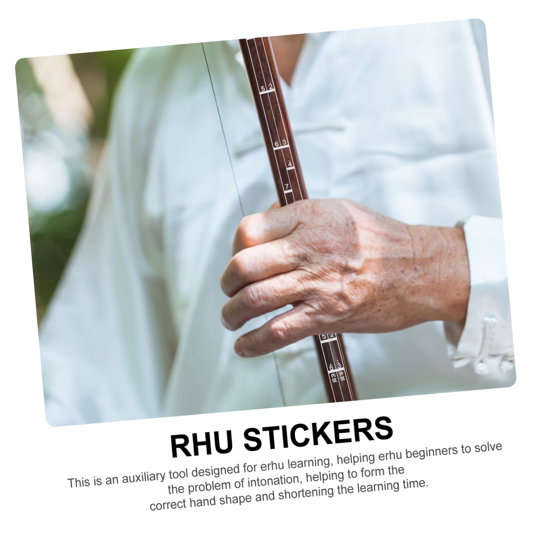 3pcs Erhu Fretboard Stickers for Beginners - Erhu Fingerboard Scale Phoneme Stickers Comparison - Perfect for Erhu Learning, Practice & Performance Accessories