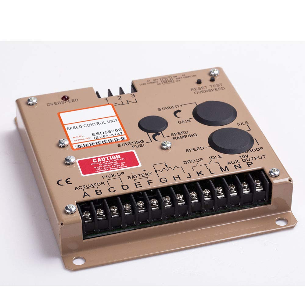 ESD5570E Diesel Generator Speed Control Unit - Engine Governor Controller for Power Backup & Industrial Use