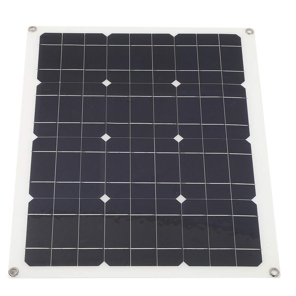 40W Solar Panel Charger - Semi-Flexible Monocrystalline 5V USB Portable Power for Phones, Camping, RV, Boats & Emergency Backup