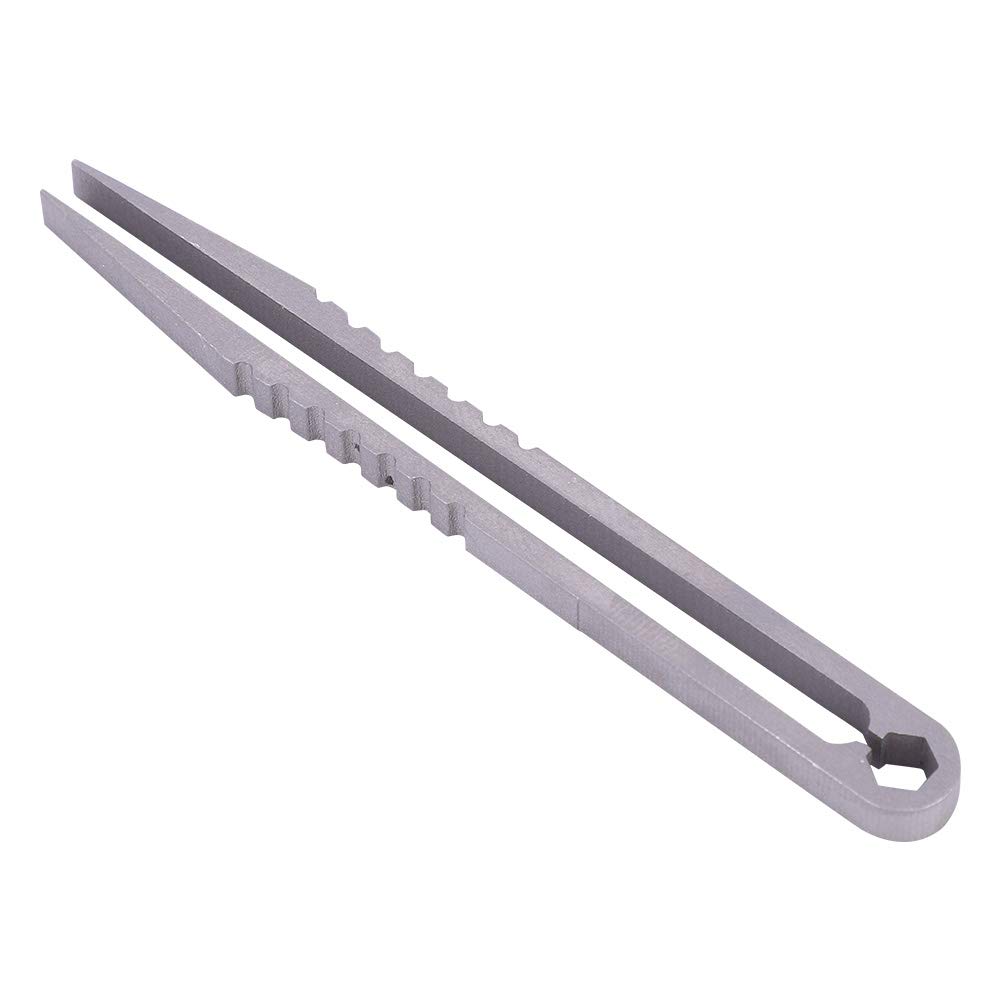 Premium EDC Tweezers - Stainless Steel Alloy Mini Survival Tool for Camping, Hiking, Travel & Outdoor Adventures | Compact & Portable First Aid Essential