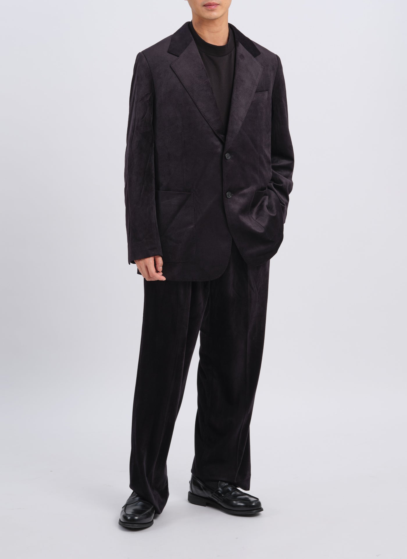 Premium Micro Polyester Velour Twill Blazer for Men - Elegant Business Suit Jacket for Office, Weddings & Formal Events