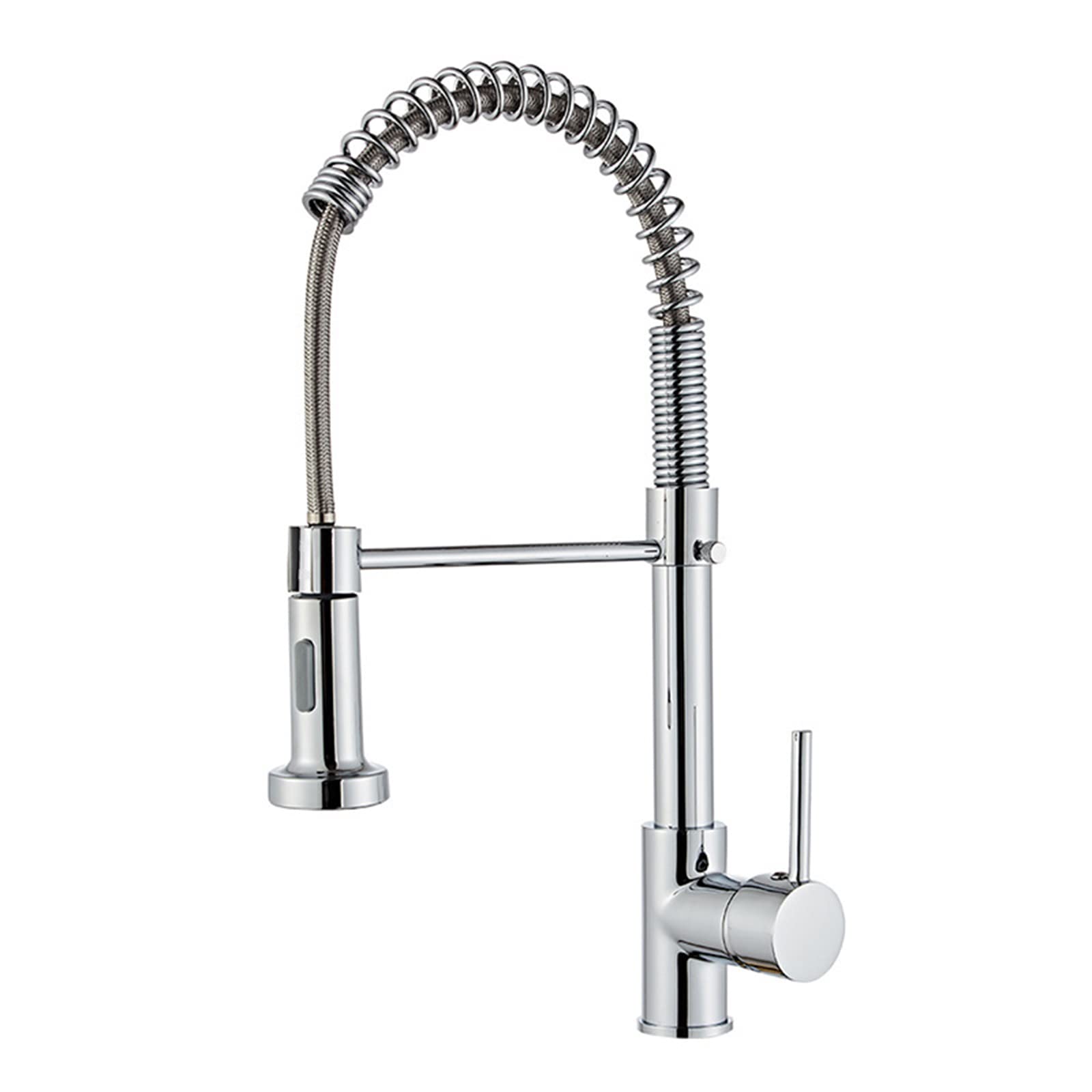 Premium Commercial Kitchen Faucet with Pull-Down Sprayer - Modern Brass Deck Mounted Sink Tap with Hot/Cold Water Control & Standard Fittings - Ideal for Restaurant, Home Kitchen & Commercial Use