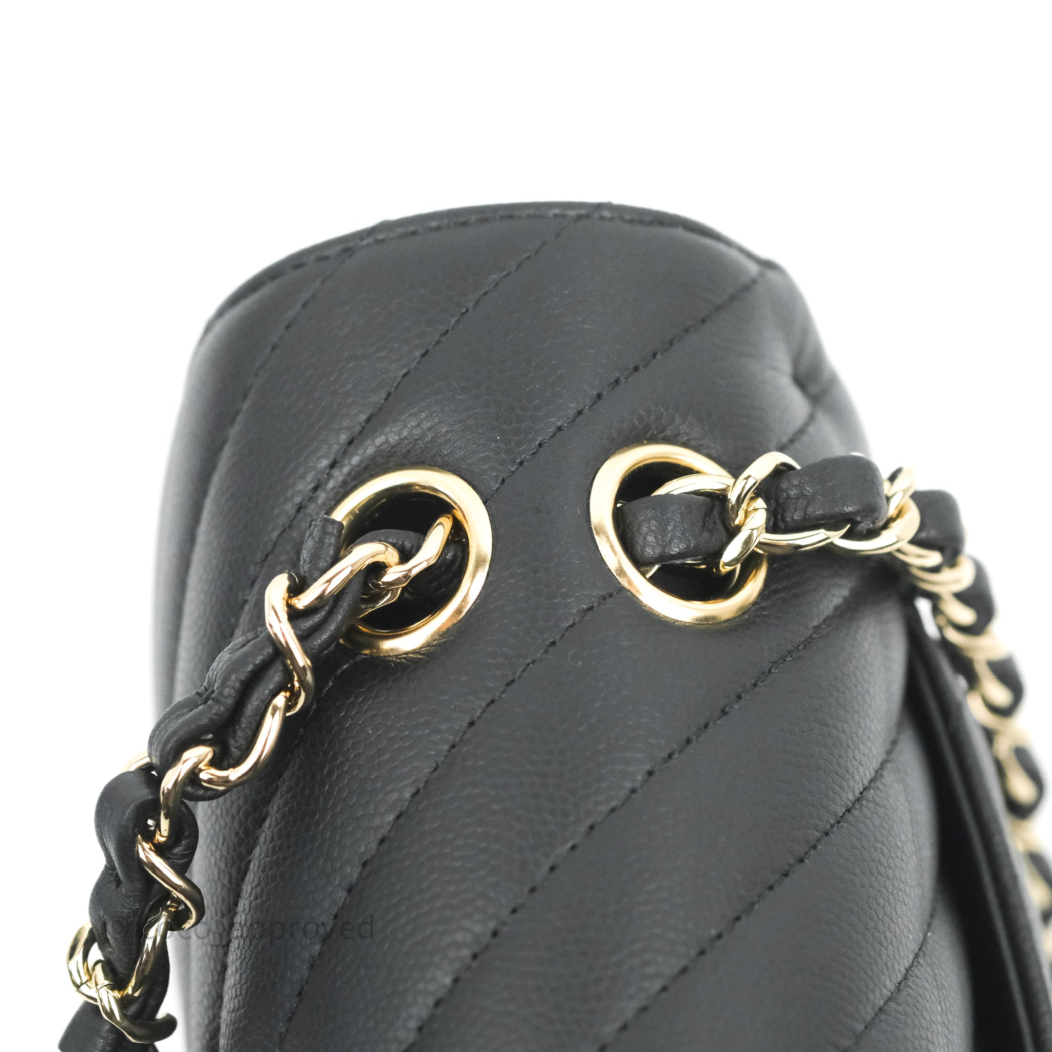 Chanel Classic Chevron Small Double Flap Bag in Black Caviar Leather with Gold Hardware - Perfect for Evening Events & Luxury Fashion Accessories