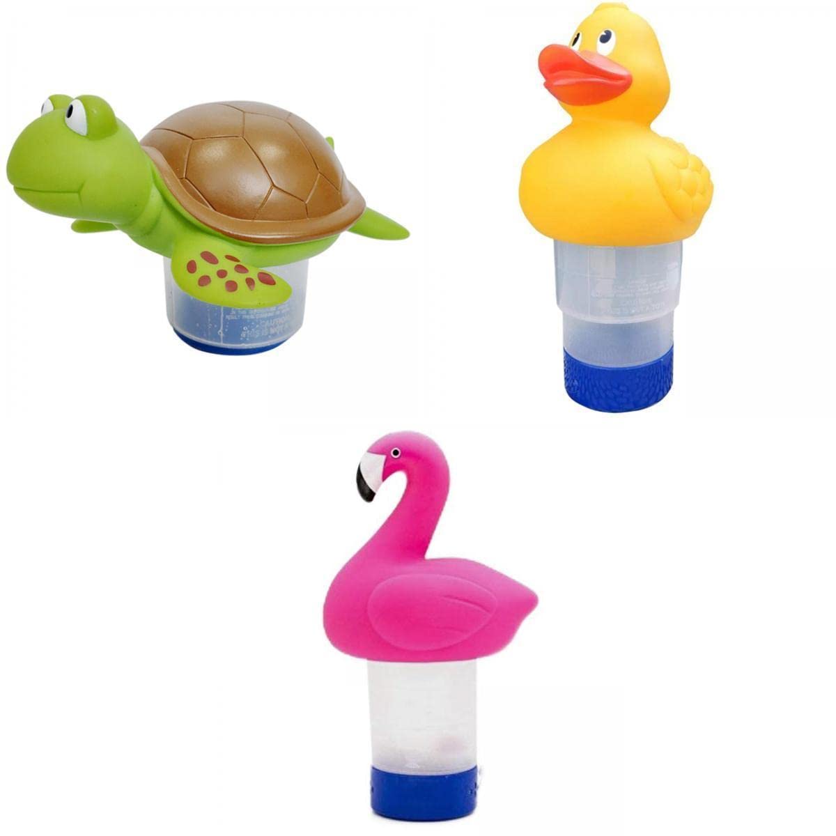 FAKEME 3-Pack Floating Pool Chlorine Dispenser - Professional Swimming Pool & Spa Chemical Floater for Hot Tubs, Aquariums and Water Features - Slow-Release Chlorine Tablet Holder for Crystal Clear Water Maintenance