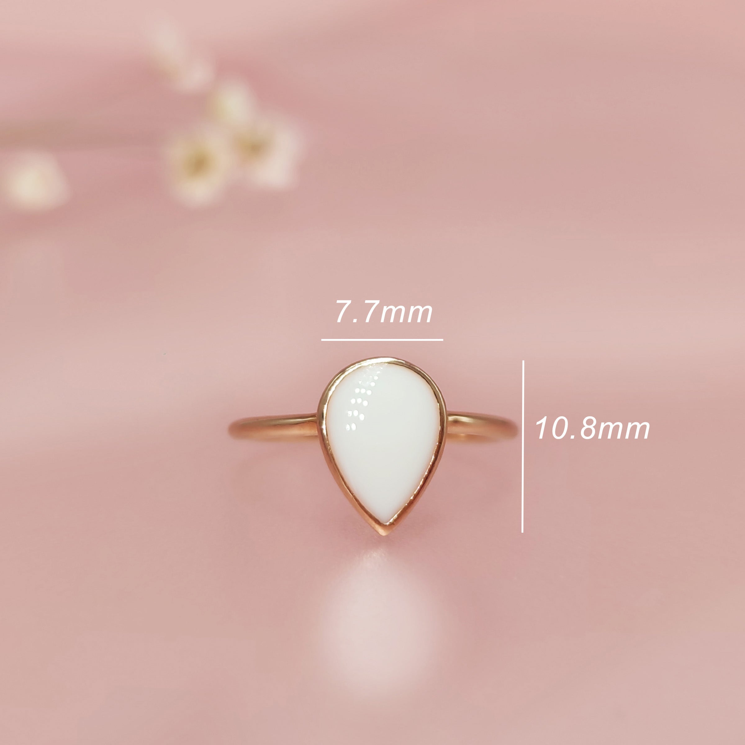 Milky Drop Breast Milk Ring - Keepsake Jewelry for Nursing Moms - Perfect for Breastfeeding Memory, New Mom Gift & Postpartum Jewelry - Ideal for Mother's Day, Baby Shower & Nursing Appreciation