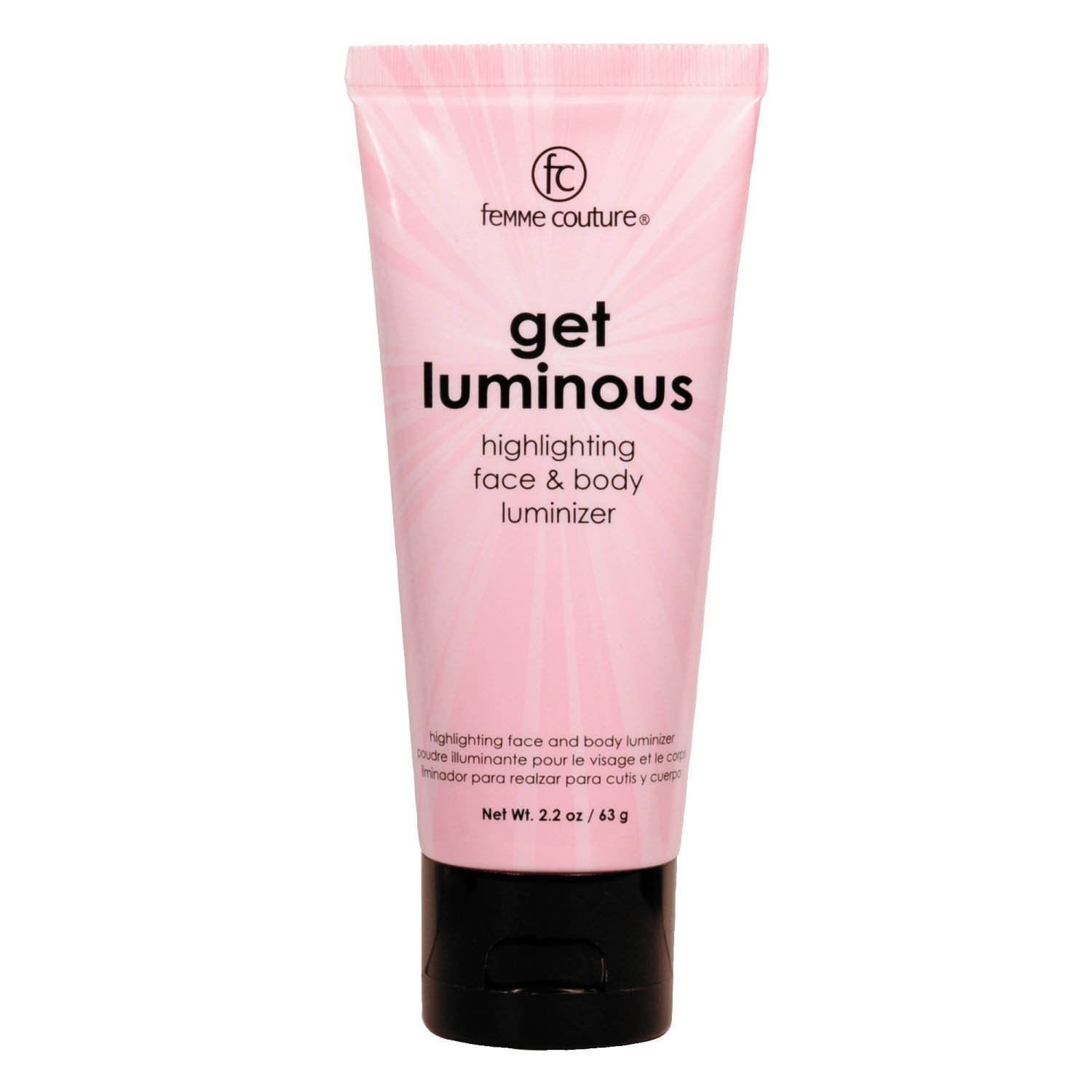 Luminous Highlighting Face & Body Luminizer - Pink Sparkle Glow Makeup for Cheeks, Shoulders & Décolleté | Perfect for Parties, Weddings & Night Out Makeup