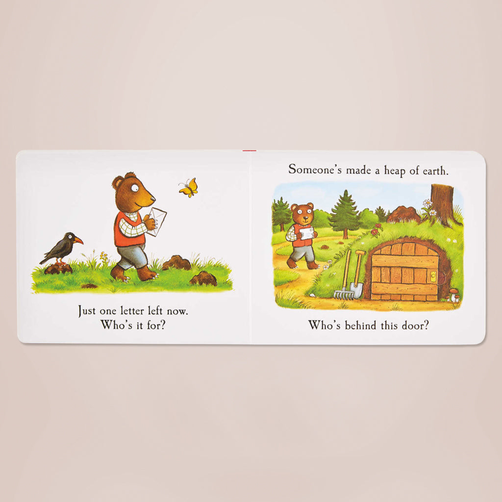 Postman Bear Board Book - Interactive Storybook for Toddlers & Kids | Perfect for Bedtime Reading & Early Learning