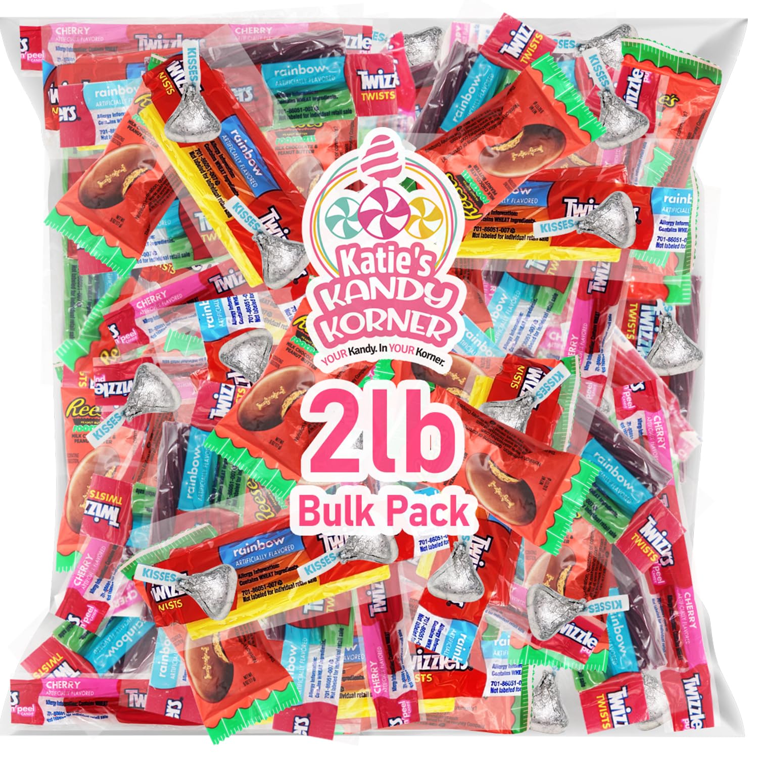KATIES KANDY KORNER Assorted Chocolate Candy Variety Pack - 2lb Bulk Gourmet Chocolate Mix for Holidays, Parties & Gifts | Perfect for Christmas, Birthday Celebrations & Office Treats | Rich Chocolate Assortment for Candy Lovers & Sweet Tooth