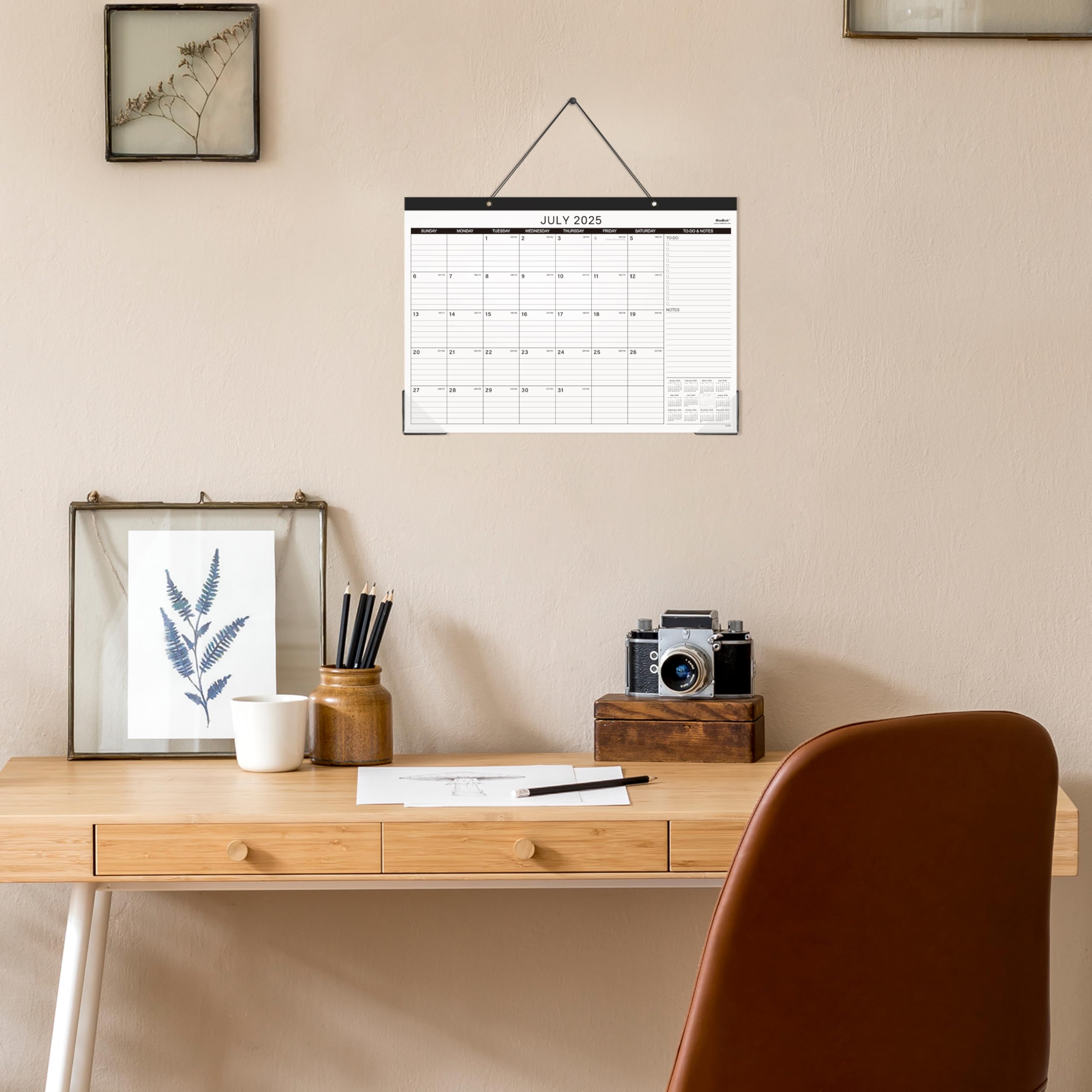 2025-2026 18-Month Desk Calendar | July 2025 - December 2026 | Large 17