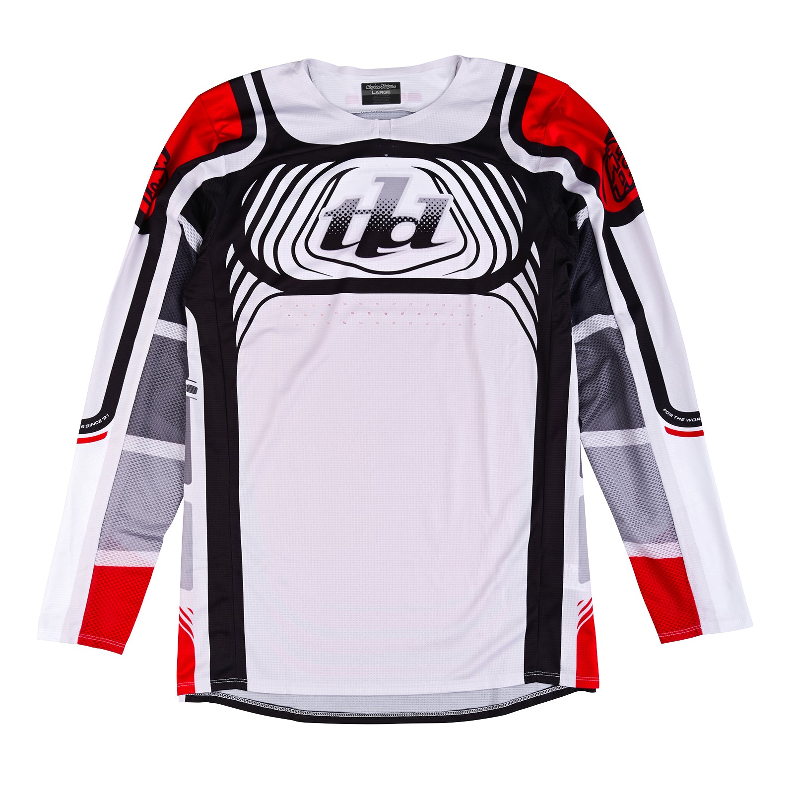 SE Pro Jersey Wavez Off White / Red - Stylish and Comfortable Sports Jersey for Men - Perfect for Basketball, Football, and Casual Wear