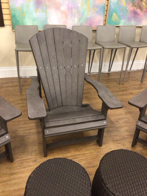 Premium CR Plastics Adirondack Chair - Durable Outdoor Patio Furniture for Garden, Poolside & Backyard Relaxation