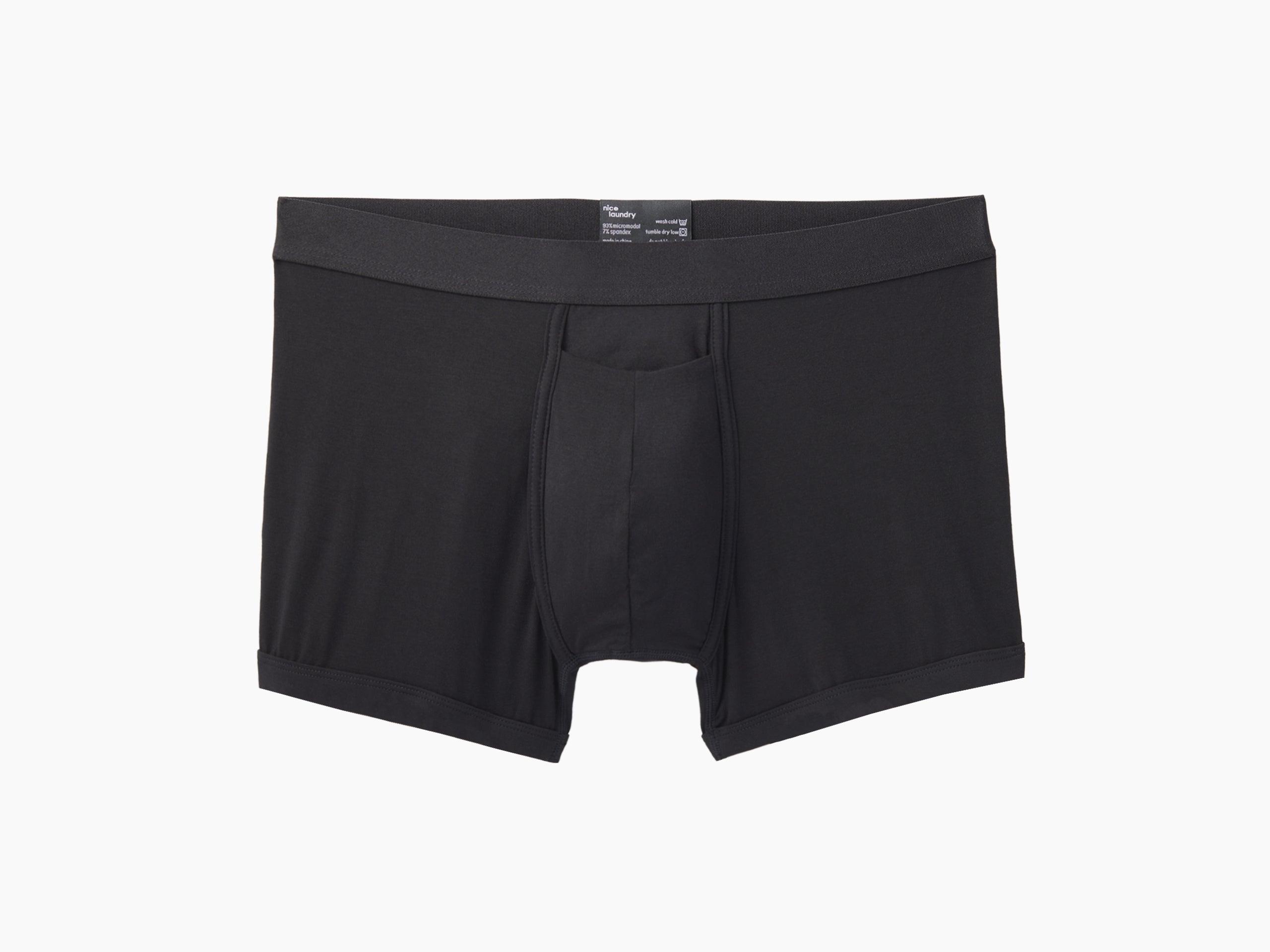 Premium Men's Boxer Briefs - Soft Cotton Stretch Underwear for Comfort & Support - Black - Ideal for Workout, Lounge & Everyday Wear