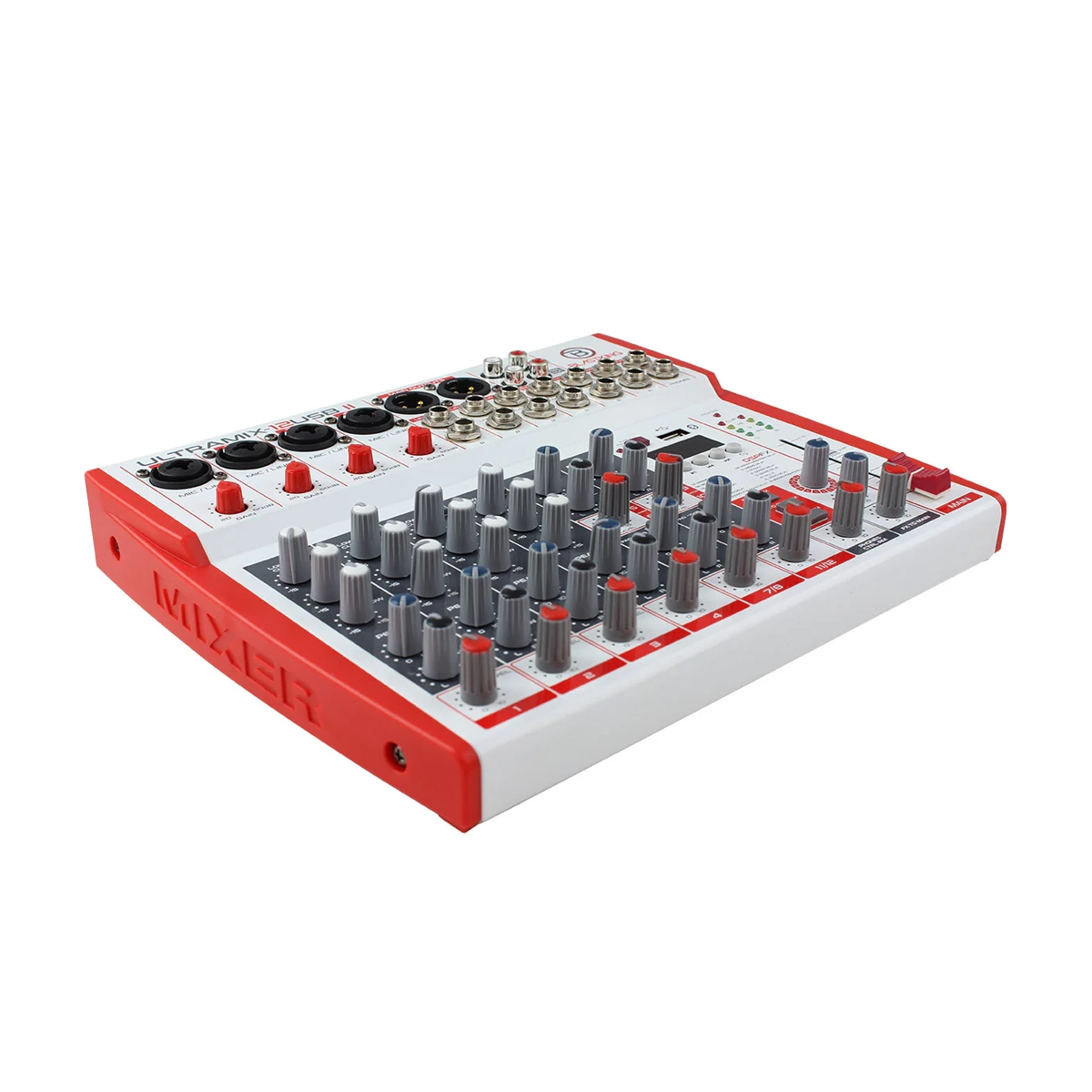Blastking 12 Channel Analog Stereo Mixing Console - ULTRAMIX 12USBII Professional Audio Mixer for DJ, Live Sound & Studio Recording | Perfect for Home Studios, Podcasting & Music Production