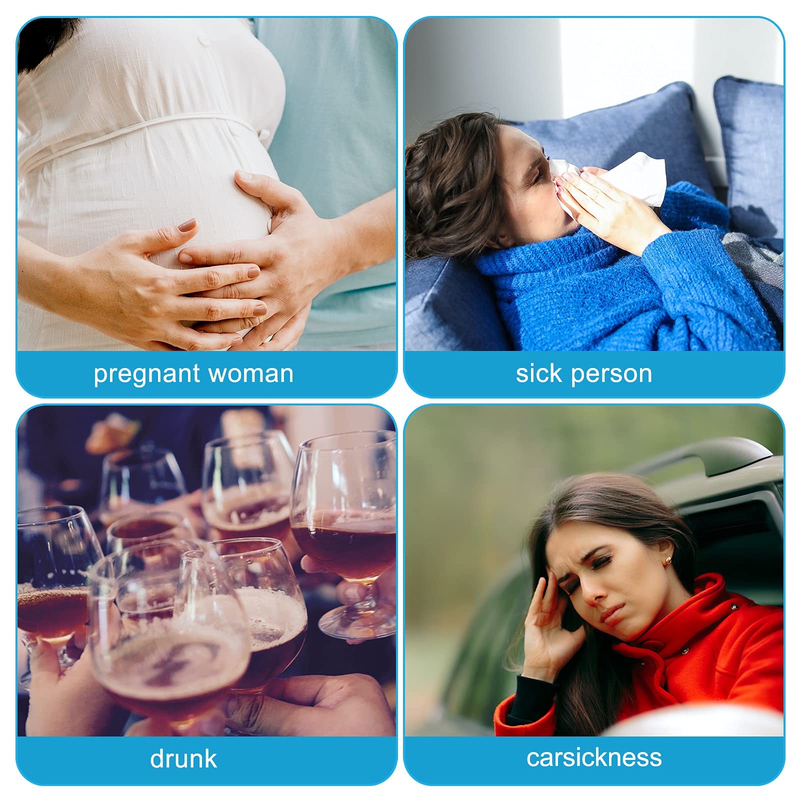Disposable Vomit Bags 1000ml (100 Pack) - Emesis Barf Bags for Motion Sickness, Nausea Relief - Ideal for Car, Airplane Travel, Pregnancy & Hospital Use - Leakproof & Odor Control for Stress-Free Cleanup