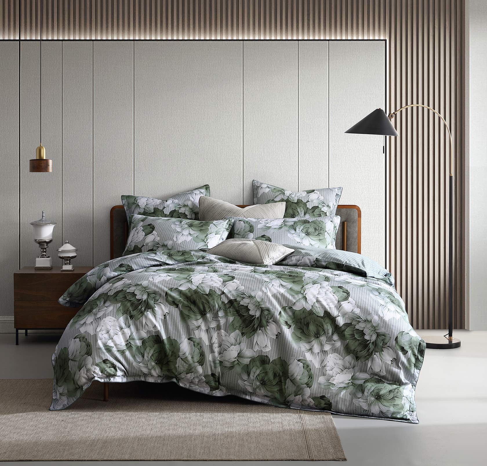 Luxury Hailey Sage Quilt Cover Set - 100% Cotton Bedding by Private Collection | Perfect for Master Bedroom, Guest Room & Cozy Home Decor
