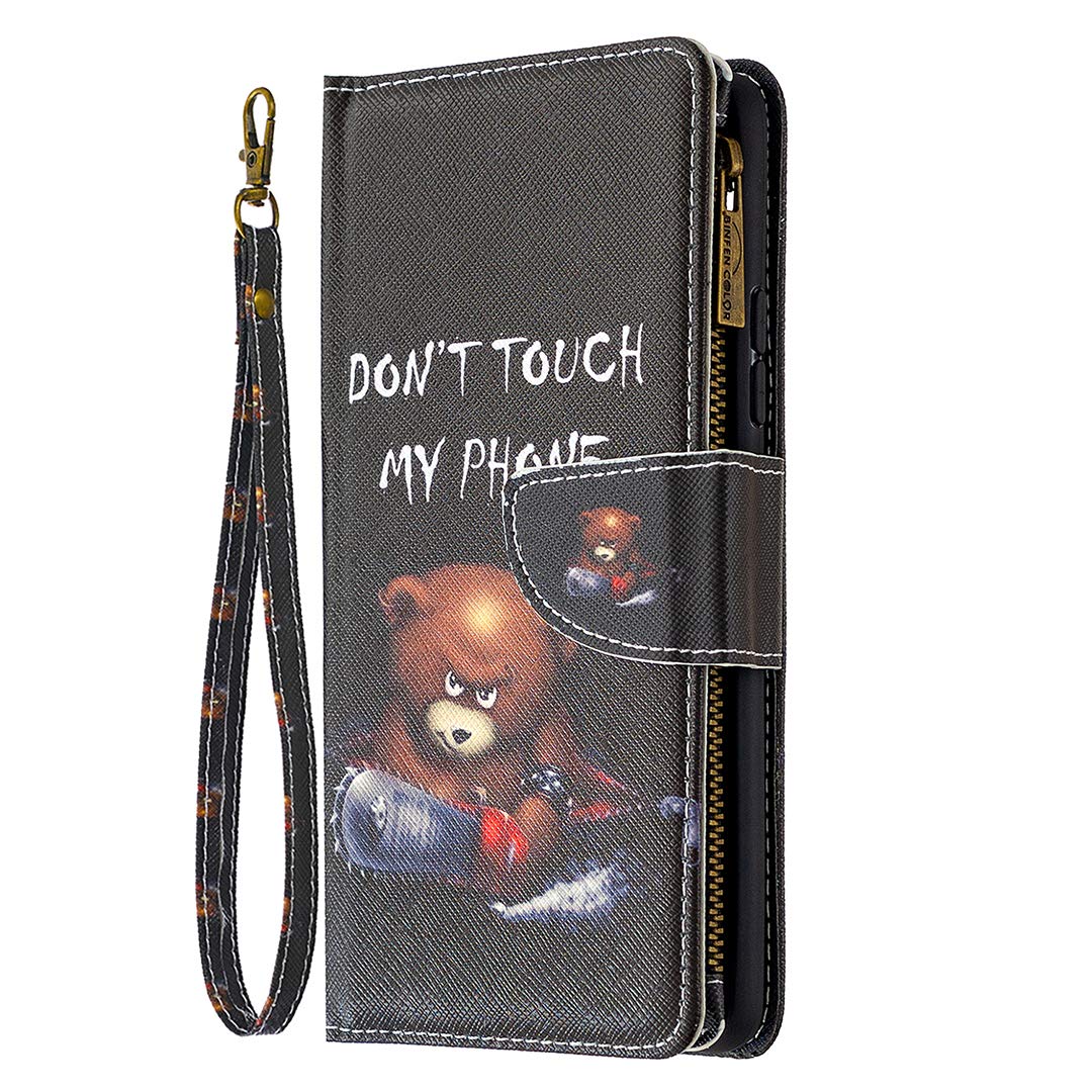 Premium Leather Wallet Case for Samsung Galaxy A42 5G - Magnetic Flip Cover with Card Slots & Stand Function | Butterfly Design | Perfect for Work, Travel & Everyday Protection
