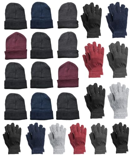 Mens Hat Glove Set