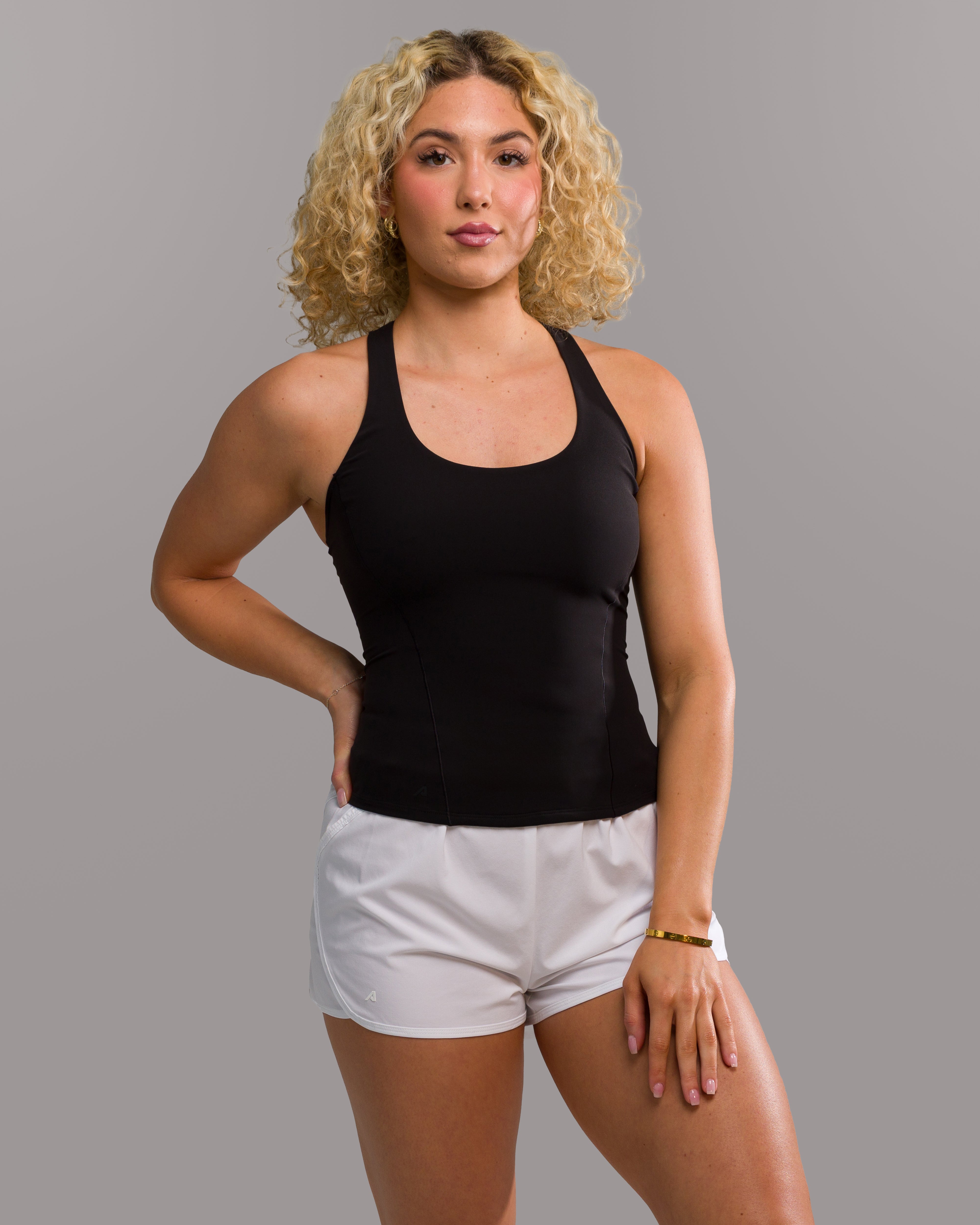 Flex Tank Long Sleeve Shirt for Men - Black - Perfect for Workouts, Running & Gym Training