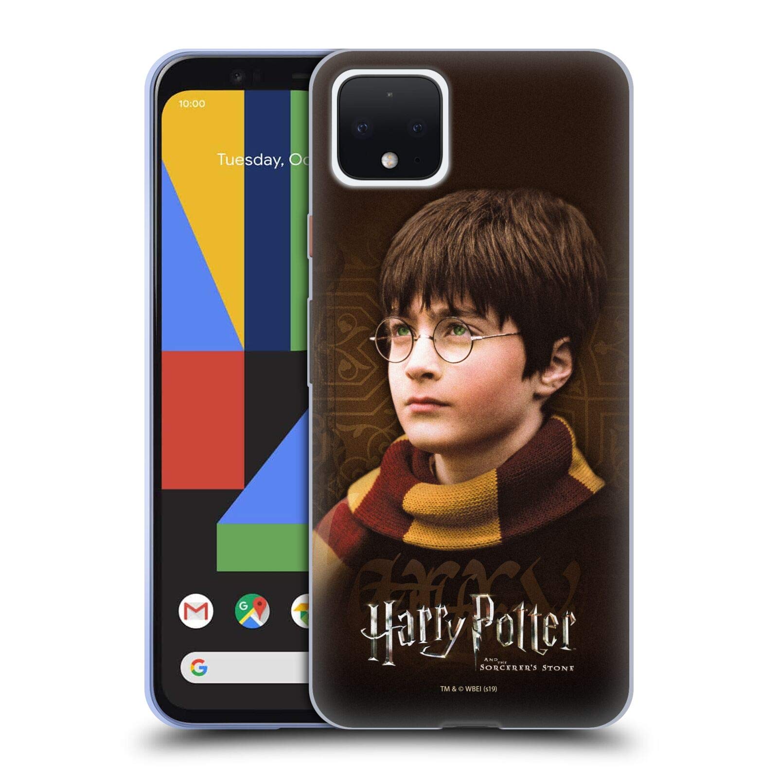 Harry Potter Scarf Case for Google Pixel 4 - Soft Gel Cover for Wizards