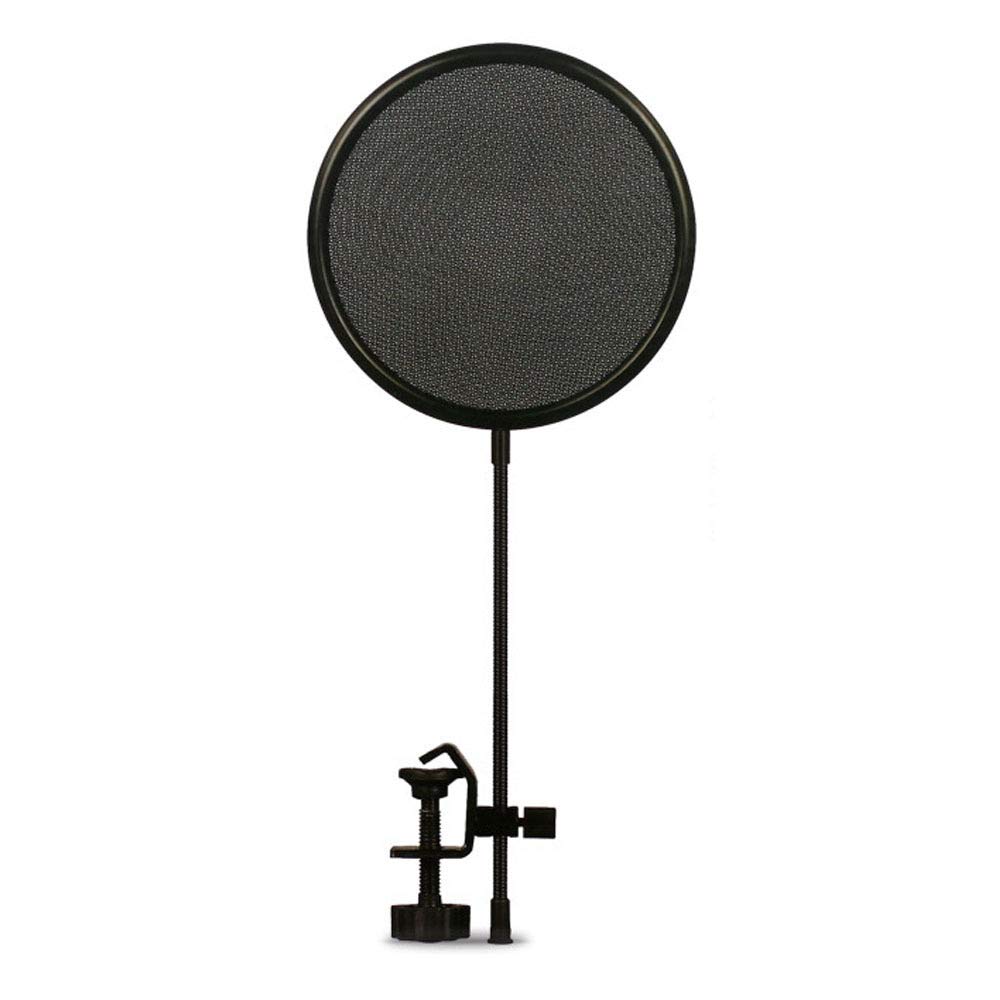 Aoory Metal Microphone Cover - Anti-Spray Net for Microphones, Washable & Durable, Fire Resistant Black - Perfect for Studio Recording, Live Performances & Podcasting