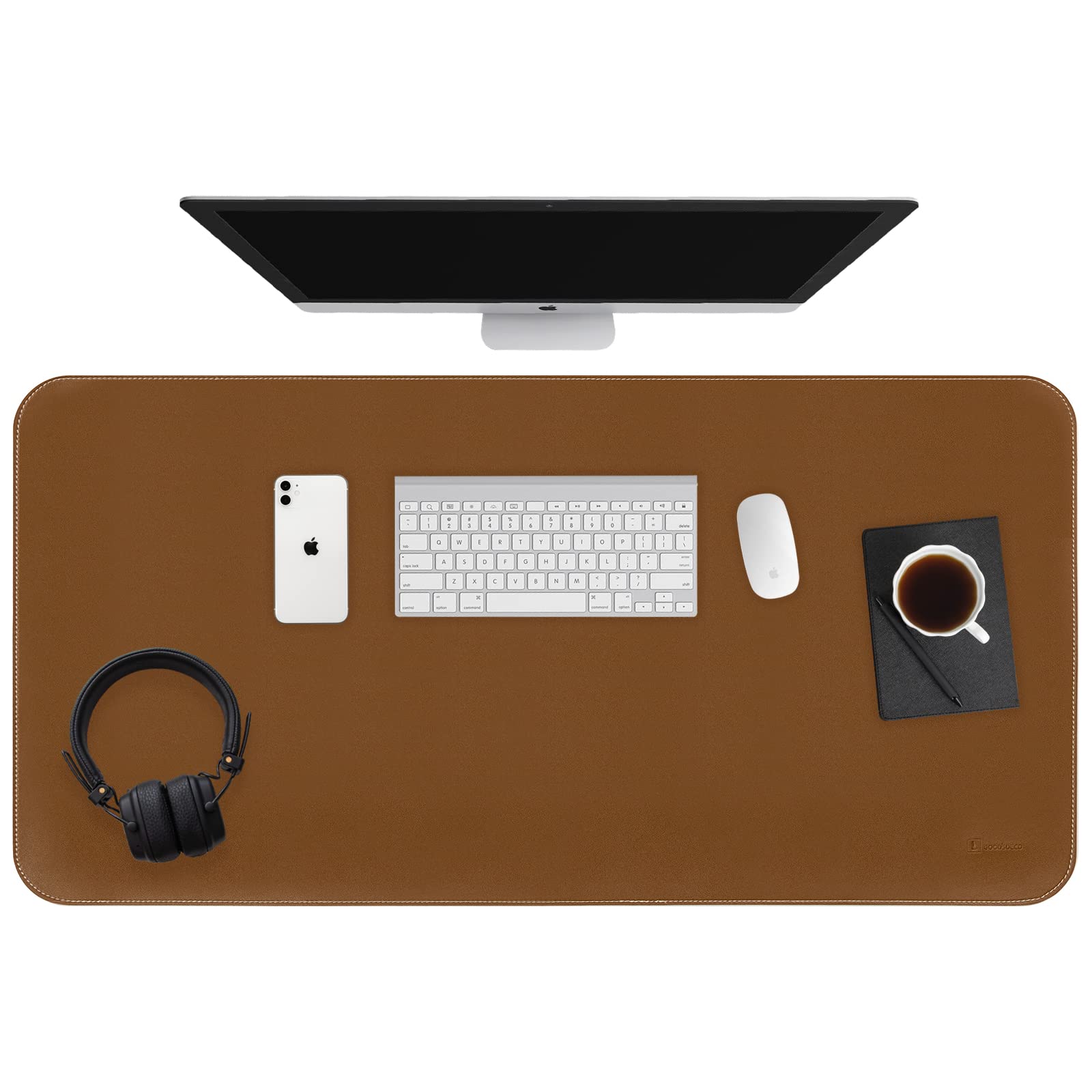 Premium PU Leather Desk Pad - 31.5