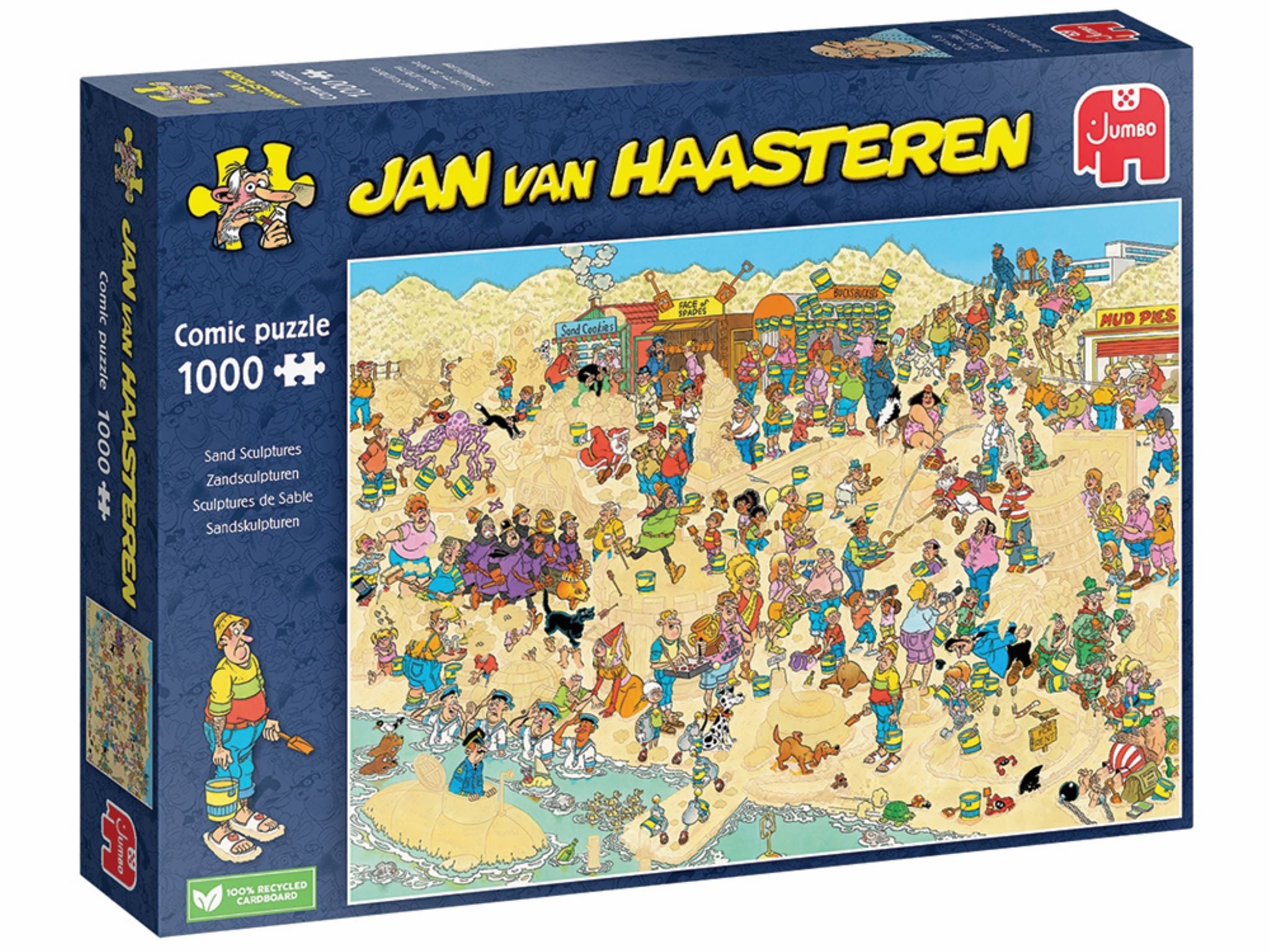 Jan Van Haasteren 1000-Piece Jigsaw Puzzle - Sand Sculptures Art | Challenging Adult Puzzle Game for Home Decor & Family Bonding Activities