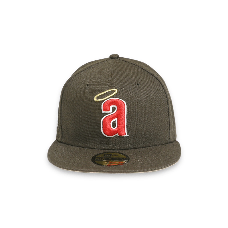 Los Angeles Angels 35th Anniversary Brown 59FIFTY Fitted Hat for Men - Official MLB Baseball Cap for Sports Fans & Collectors - Perfect for Games, Gifts, and Everyday Wear