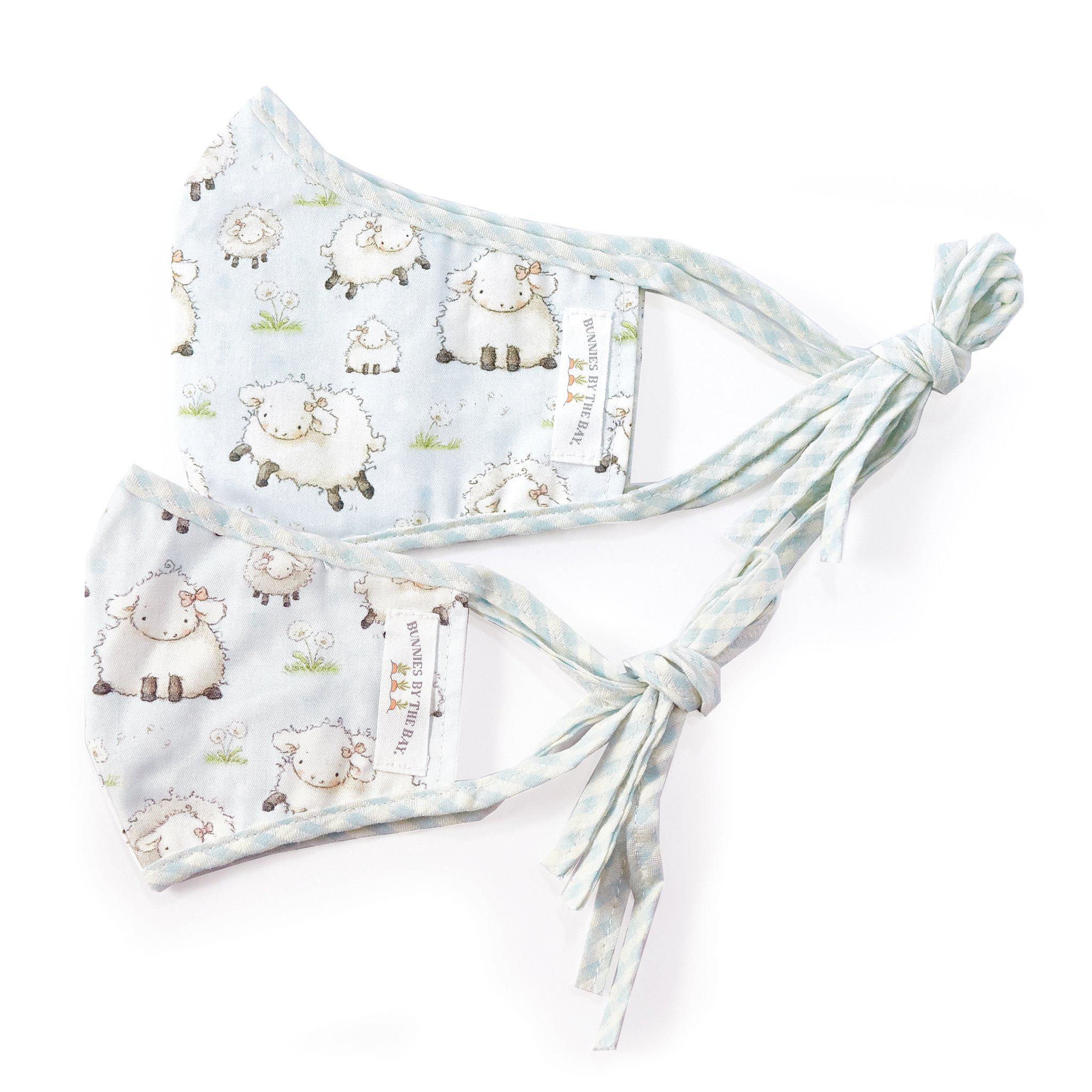 Soft Baa Bs the Lamb Cloth Face Mask for Adults & Kids - Breathable & Comfortable for School, Travel, and Daily Protection
